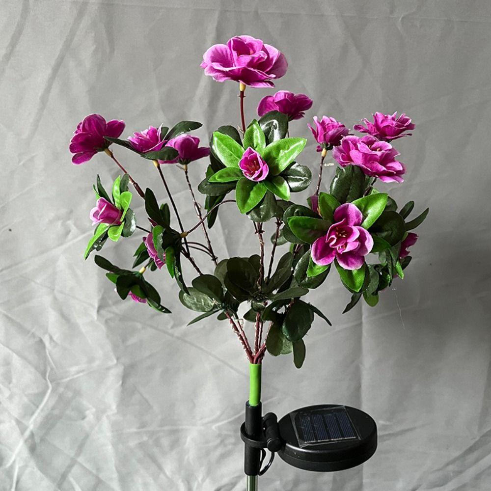 LED Garden Lights Wild Flowers Landscape Lawn Lamp Azalea Solar Flowers Lights  Gifts