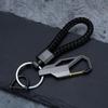 Men's High-End Woven Rope Keychain: Anti-Lost Key Ring for Cars & Motorcycles