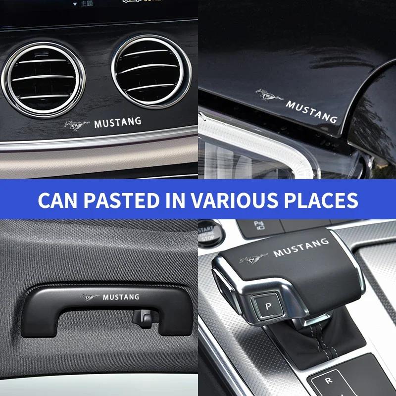 Car Sticker Ford New 2025 Hot Car Styling 3D Alloy Metal Motorcycle Emblem Badge Sticker For Ford Mustang Universal Big Size Mus