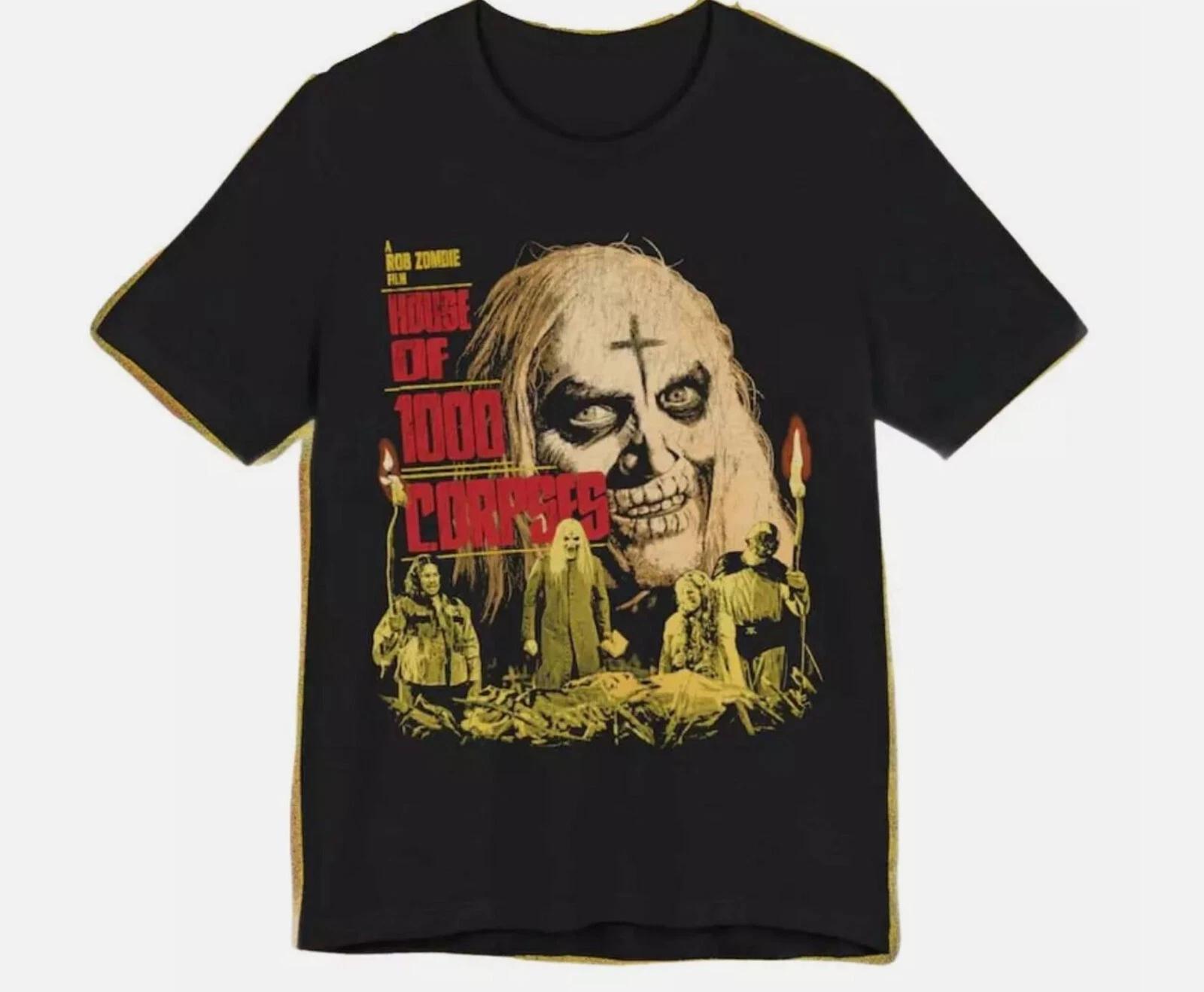 

Thousand Corpse House T-shirt, Halloween Horror Movie Men s T-shirt, All Season Unisex Cotton Casual Fashion Street Wear 4XL
