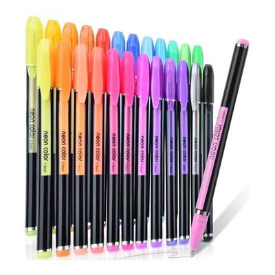 DUULEMANG 24 Colors Glitter Gel Pens Set, Water-Based Gel Pens for Coloring Books, DIY Crafts, Journals, Kids, Sketching, Doodling