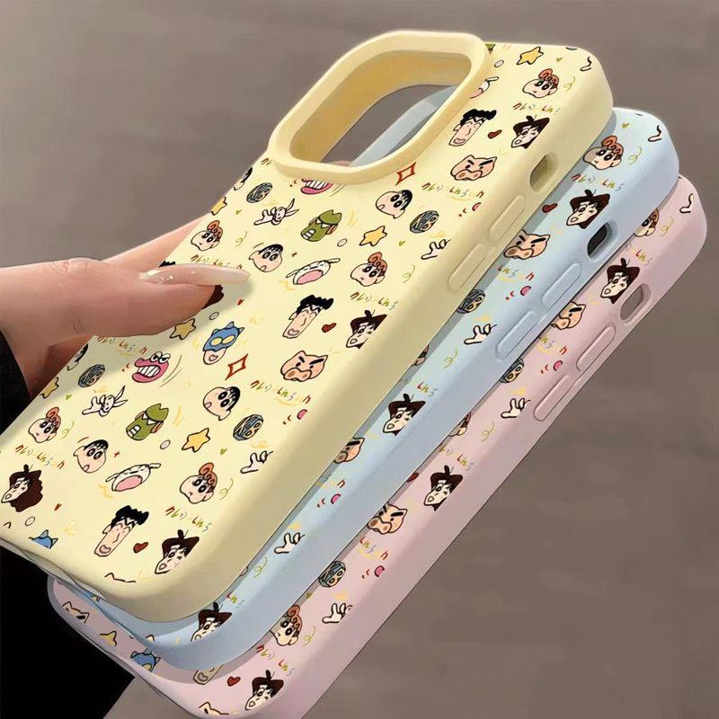 Crayon Shin-chan Mochi Case for iPhone 13/14 Plus, 15 Pro, 16/17 Pro Max - Cute & Creative Design