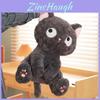 Adorable Black Cat Doll With Pp Cotton Filling For Kids Playroom Decor
