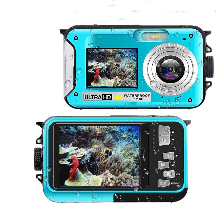 

4K Dual-Screen Waterproof Diving Camera 48MP 16X Zoom Flashlight Camcorder HD368A