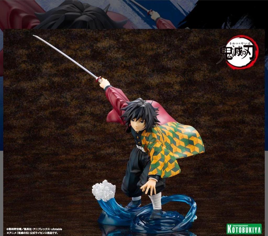 [USED] Kotobukiya ARTFX J Giyu Tomioka Figure with Bonus Item