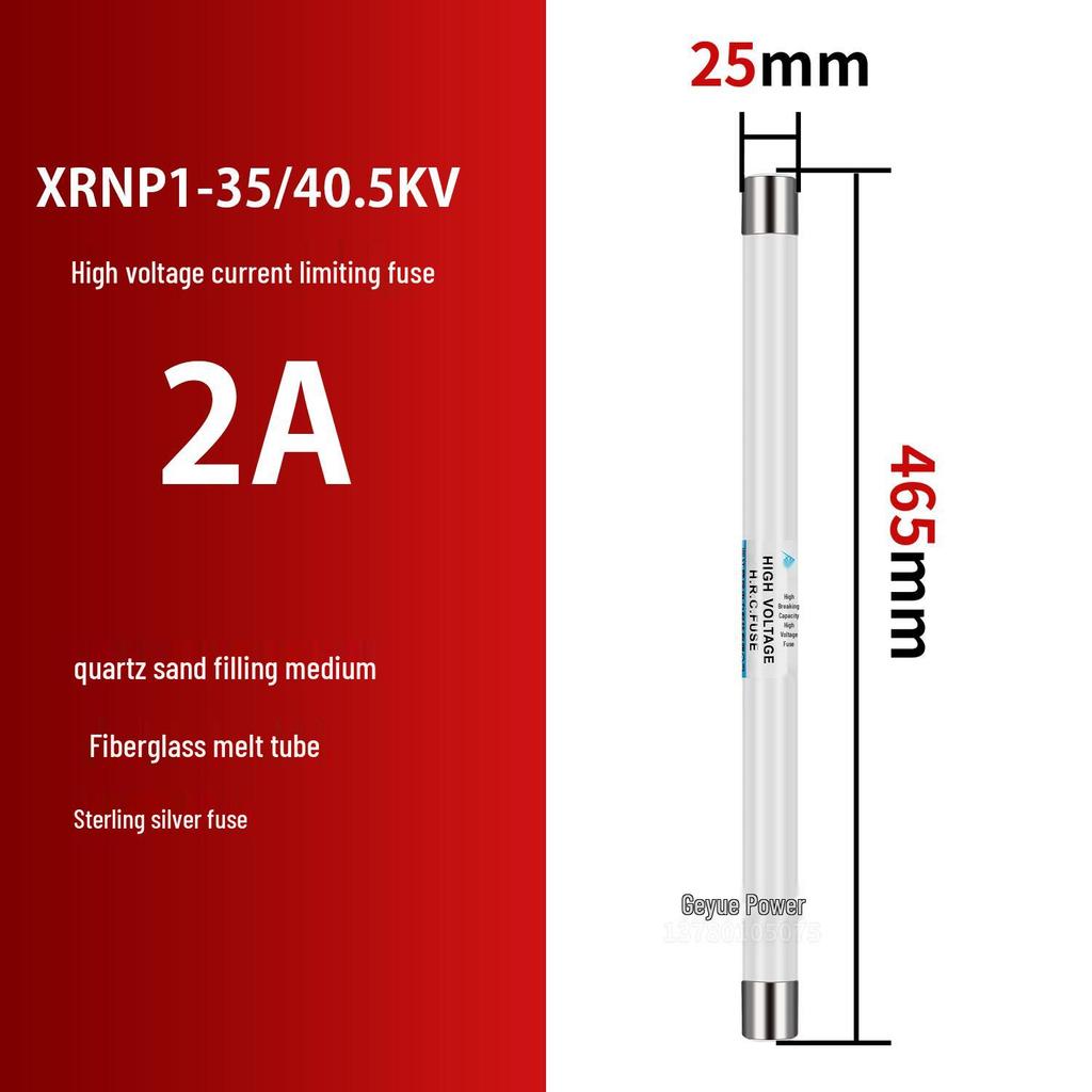 High-Voltage XRNP1-10/12KV Fuse: Current-Limiting & High Breaking Capacity PT Fuse Tube