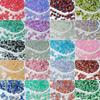 50pcs 8mm Glass Crack Imitation Jade Color Series Round Beads DIY Handmade Necklace Bracelet Loose Beads Jewelry Accessories