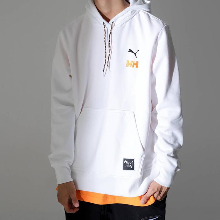 Puma X Helly Hansen Co-Branded Feature Print Hoodie Herren Oberteile Weiß 597083-02