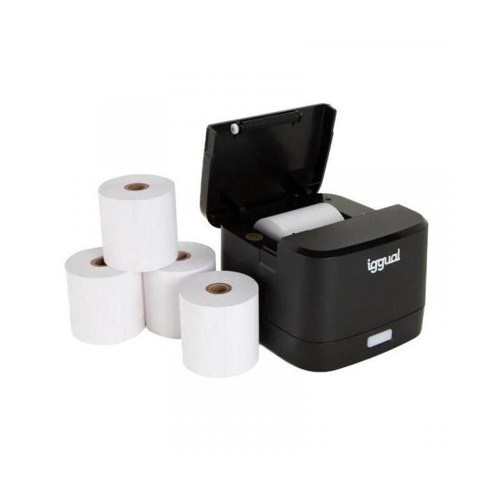 Kit Imprimante Thermique Iggual TP EASY 58 + 5 Rouleaux