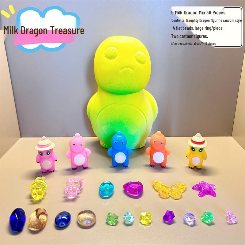 Dinosaur Fossil Excavation Toy – Children's Educational DIY Dig Kit with Surprise Gem Figurine