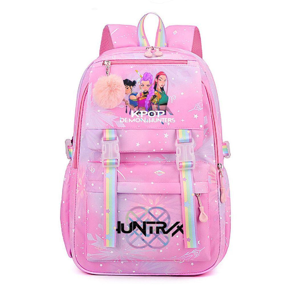 Kids Girls Kpop Rumi Mira Zoey Super Star Singers Printed Backpack Student School Bag