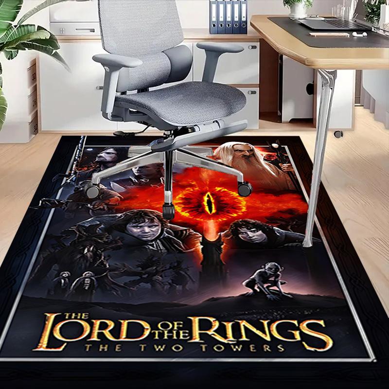 1pc Lord of the Rings Two Towers Carpet, for Home & Office Decor, Desk Chair Carpet, Festive GiftL1455