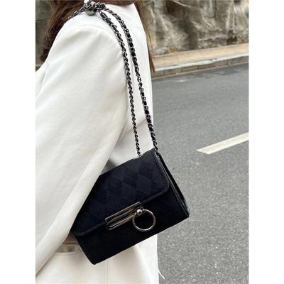 Nowa Moda Diamentowa Kratka Torby na Ramię Codzienne PU Skóra Damskie Torby z Klapką Małe Torby Łańcuszkowe Crossbody dla Kobiet