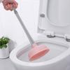 Toilet Plunger Rubber Plastic Strong Suction Efficient Toilet Drain Plunger for Bathroom Pink