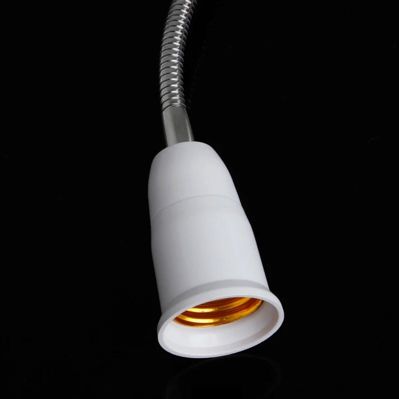 360 Degrees Flexible Desk Lamp EU/US Plug Holder E27 Base Light Socket with On Off Switch Bulb Holder