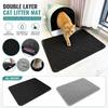 EVA Double Layer Cat Litter Mat Washable Non-Slip Waterproof Pet Litter Tray Mat 40x50cm Durable Protective Floor Mat for Cats