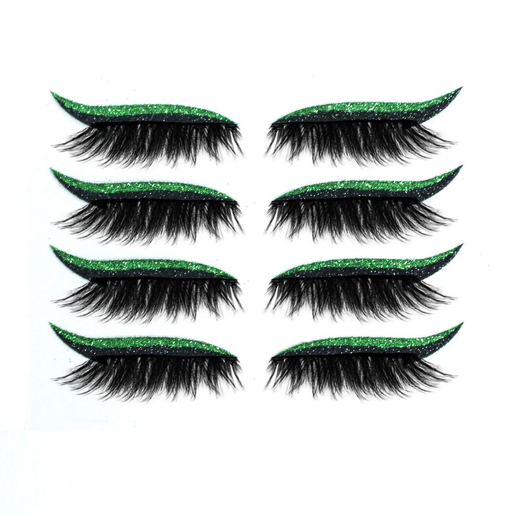 European And American Glitter Self Adhesive Eyeshadow Stickers Double Eyelid False Eyelashes Waterproof Party Eye Makeup Stickers