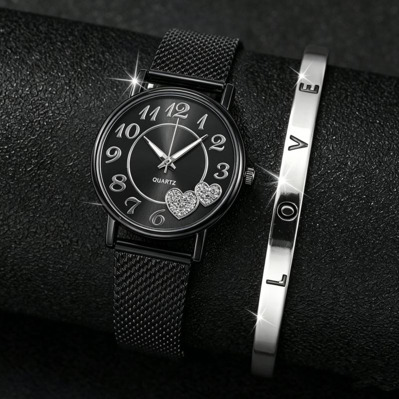 Simple Women Fashion Quartz Watch Mesh Stainless Steel Bracelet Casual Ladies Wrist Watches