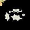 Cartoon Leaf and Bow Rope Design Style Metal Cutting Dies DIY Scrapbooking Embossing Stencil Paper Craft Album Template
