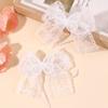 2Pcs Flower Lace Bow Hair Clips For Girls Sweet Pearls Hairpins Floral Embroidery Barrette Children Kids Headwear Accessories