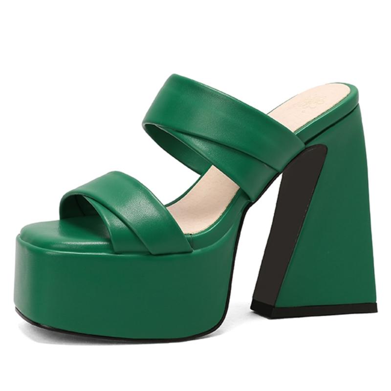 

Сексуальные тапочки, женская летняя обувь на платформе 2025 года, уличные туфли на высоком каблуке, женские сандалии, женская обувь для вечеринок, большой размер 37