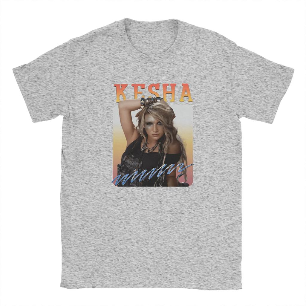 Unisex Vintage Aesthetic Singer Kesha Album 2026 Graphic T Shirt Cotton Clothing Novelty Short Sleeve O Neck Soft Tee Shirt Summer