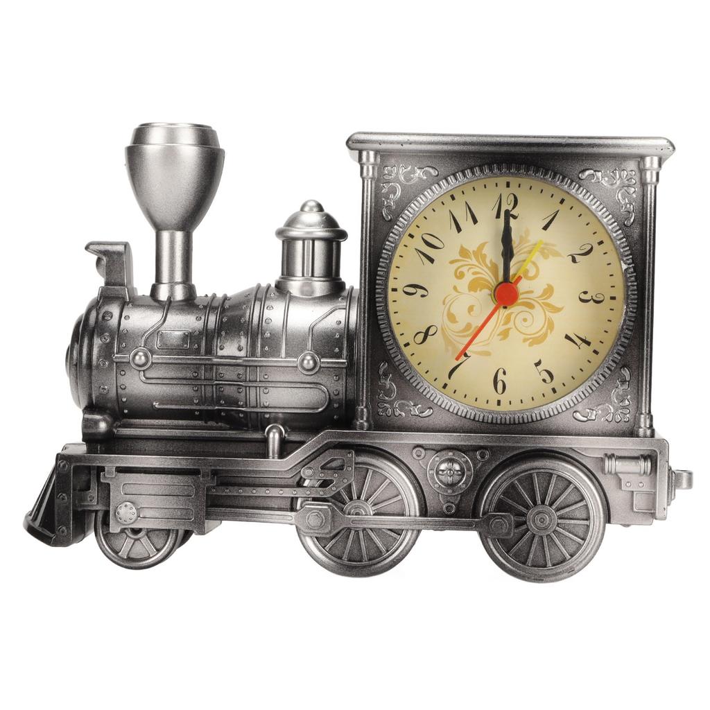 Vintage Wecker Dekorativ Batteriebetrieben Zugstil Retro Schreibtischuhr für Studenten Kinder