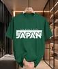2026 New Arrival Pure Cotton Tshirt The World Wide Japan Letter Print Crew Neck Trendy Unisex Top Casual Short Sleeve