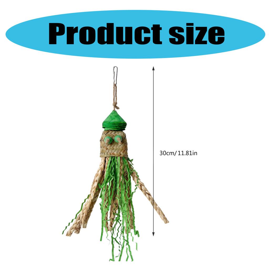 Pet Bird Chew Toy Natural Colorful Shredding Paper for Cockatiel Conure Cockatoos Teeth Grinding Toy for Cage