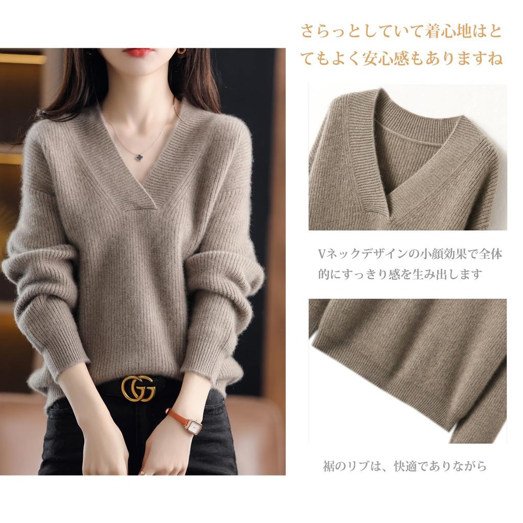 NONELECEDOLE Knit Long Solid Loose Slimming Plus Sizes Perfect for Everyday Winter Women's Sweater, V-Neck, Sleeve, Color, Fit, Pullover, Fashionable,