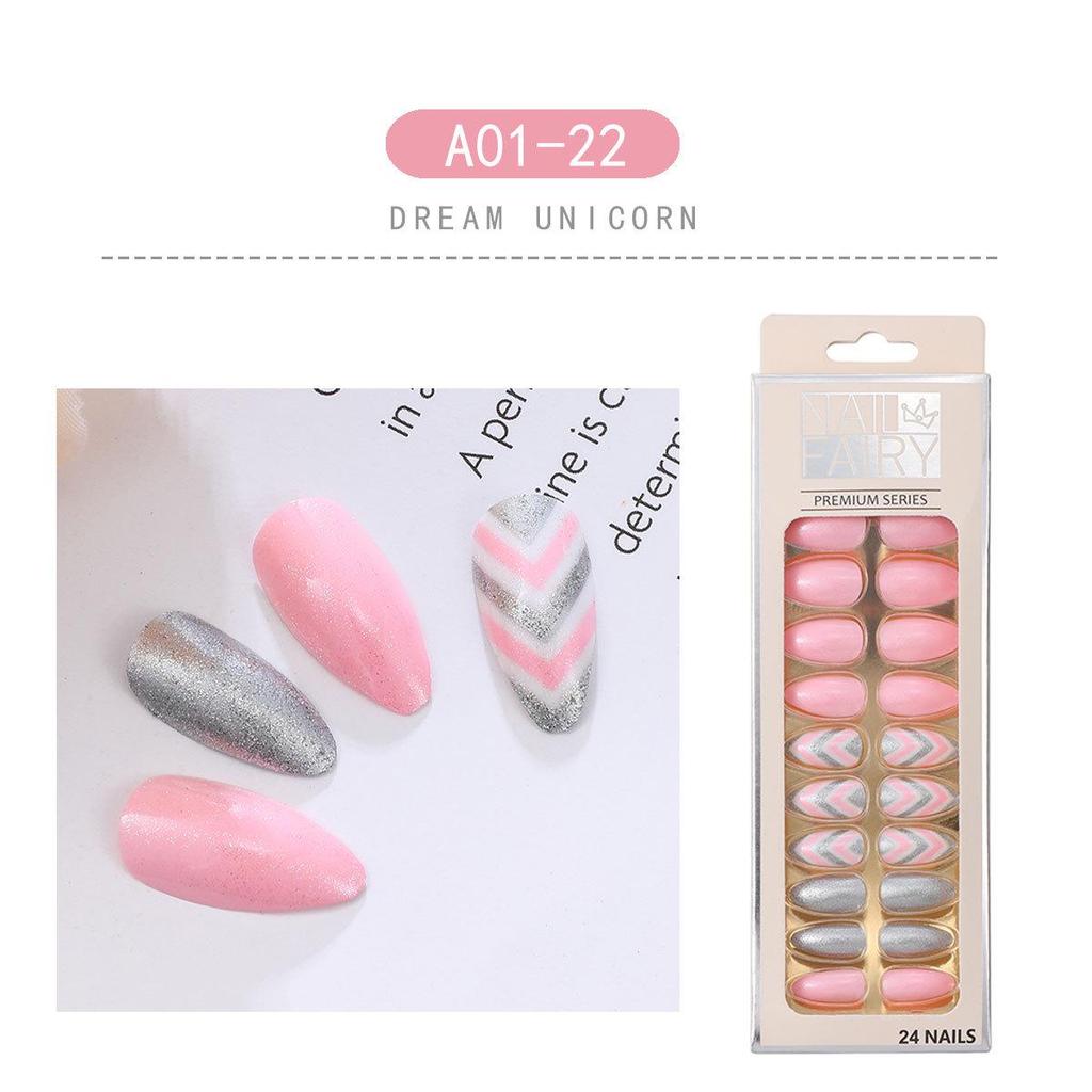 24-Piece Detachable Water Drop Nail Art Set