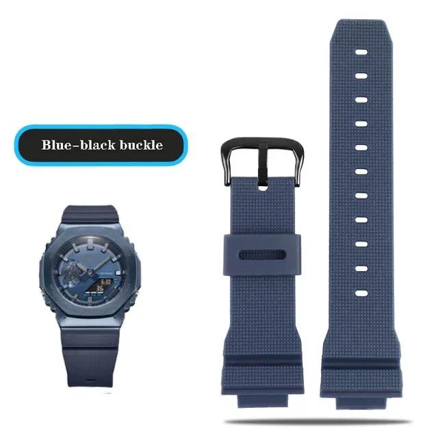 

Ремінці для годинників Casio G-Shock GM-2100 GM-S2100 GA-2100 GM-5600/GA5600 силіконові чоловічі спортивні водонепроникні аксесуари для годинника ремінець 16mm