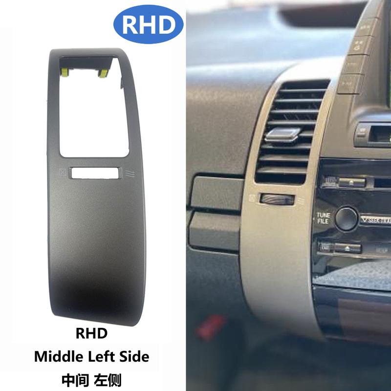 Ruili357 RHD Für Prius 2004-2009 Armaturenbrett Lüftungsdüsen Zierrahmen Für Prius 2004-2009 Klimaanlage Auslassblende Abdeckung Chrom