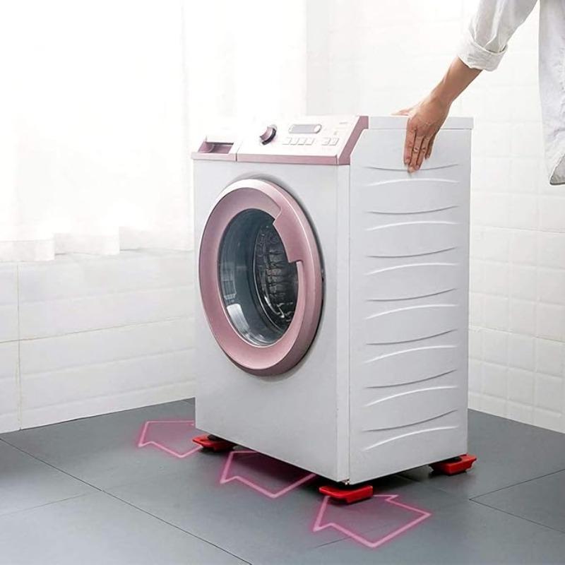 Set di 5 Pezzi Sollevatore e Trasportatore per Mobili Robusto, Ruote Girevoli a 360°, Scivoli per Mobili con Pad in Acciaio al Carbonio, Facile Spostamento per Divano, Frigorifero, Armadio