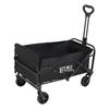 KIYERSY Folding Camping Cart with Rear Door and Push Handle