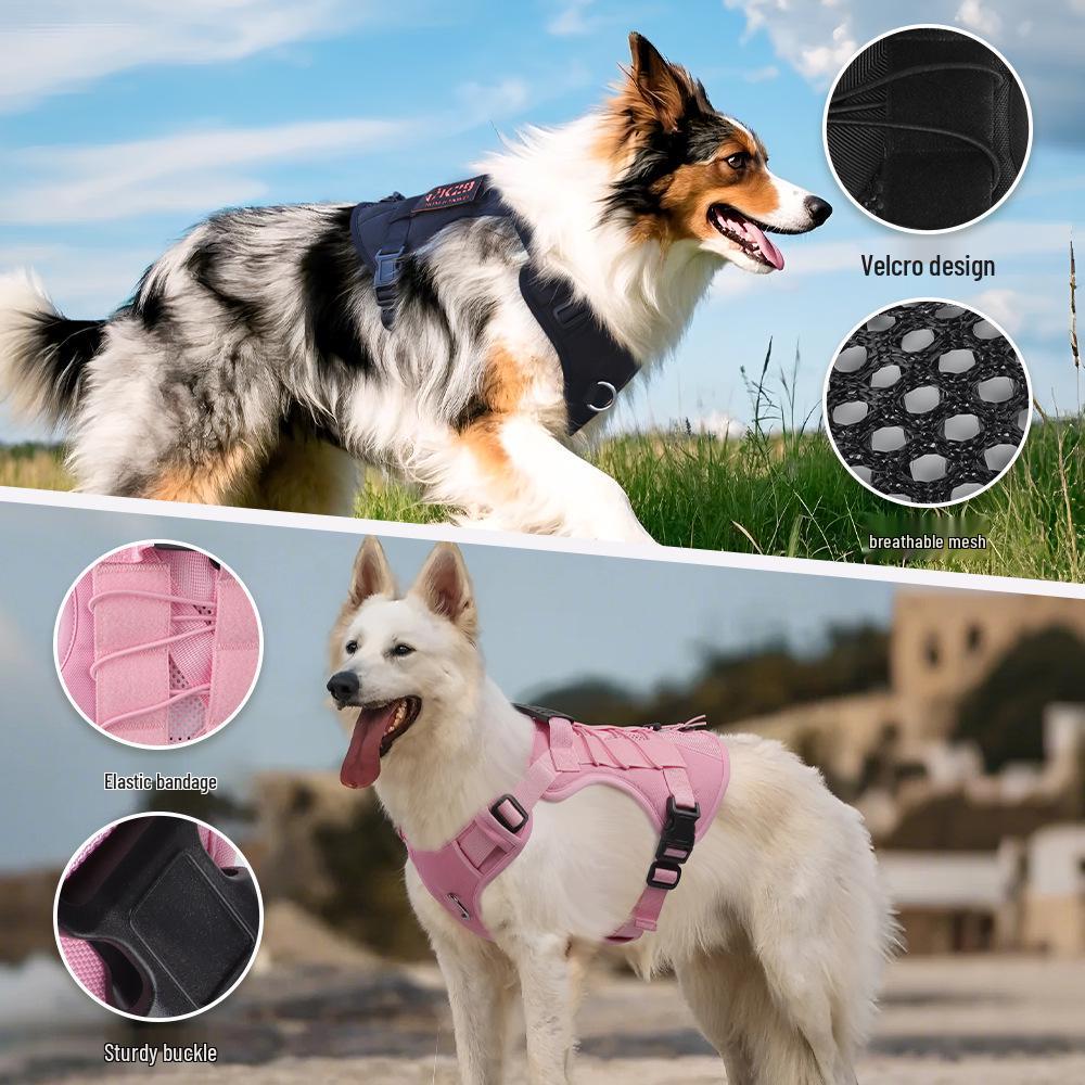 Breathable Vest-Style Dog Leash: Explosion-Proof for Medium & Large Dogs