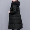 Woman Winter Coats Hooded Faux Fur Collar Elegant Thick Warm Plus Size Long Parkas Female Jacket