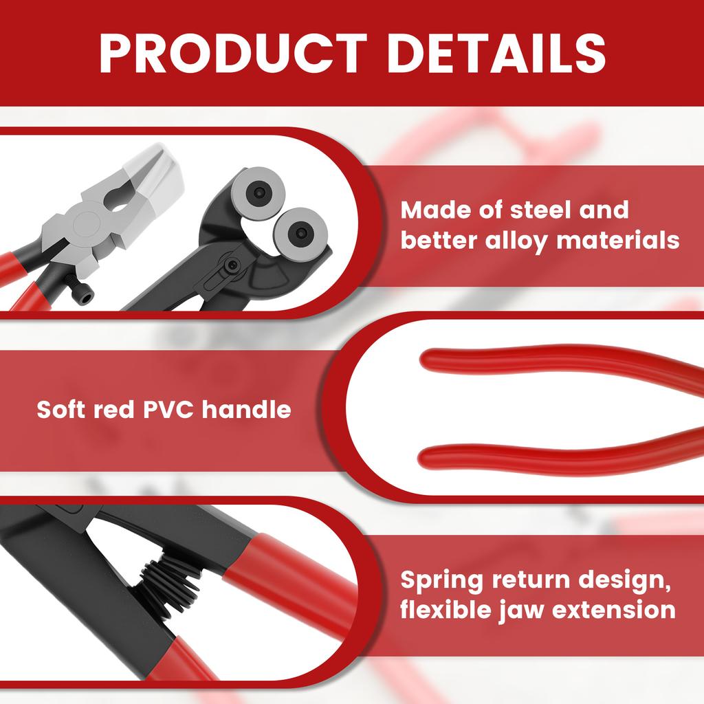 Heavy Duty Glass Cutting Tool Kit Glass Running Breaking Pliers and Class Cutters Tools Kit Wheeled Glass Tile Nippers
