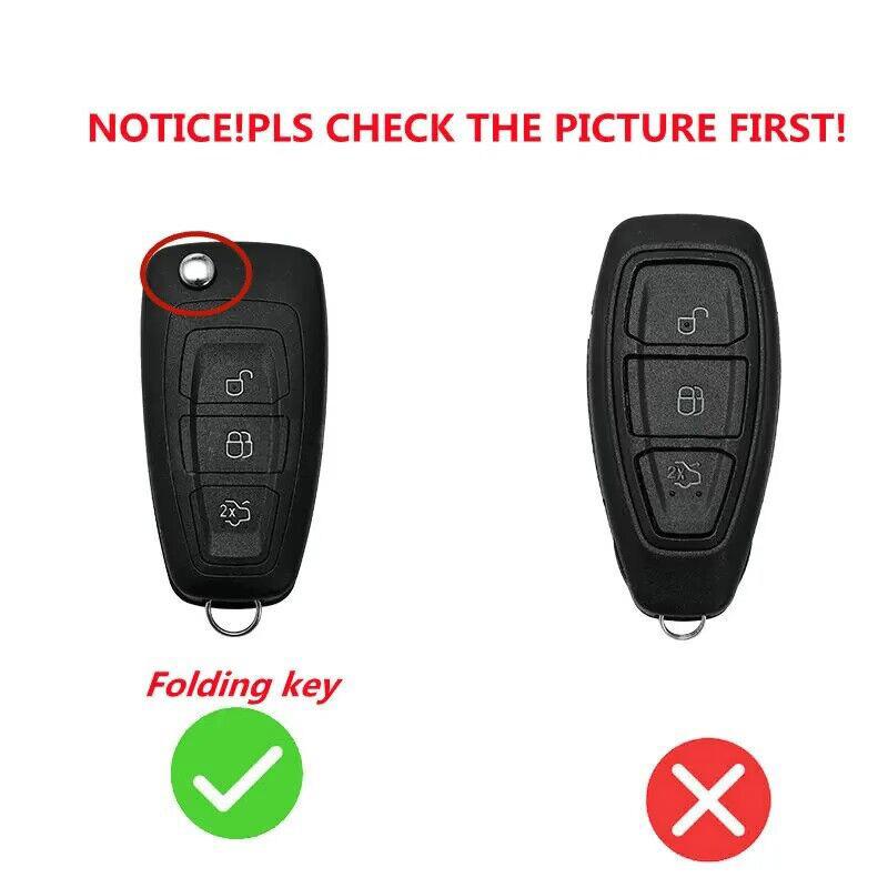 Soft TPU Car Flip Key Case Cover Shell Holder For Ford Ranger C-Max S-Max Focus Galaxy Mondeo Transit Tourneo Custom Accessories
