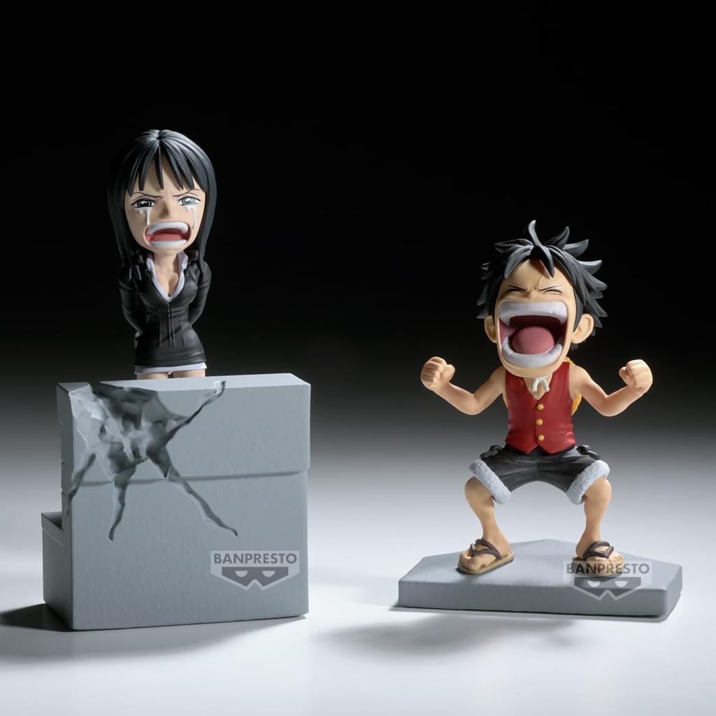 Banpresto One Piece World Collectible Figure Log Story Monkey Luffy Nico Robin D. &