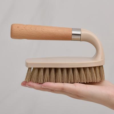 Szczotka do mycia, Ręczna szczotka do czyszczenia domowego, Trwała ręczna szczotka do czyszczenia z solidnym ergonomicznym uchwytem, Odpowiednia do butów, dywanów, łazienki