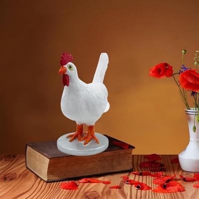 Realistyczna Żywiczna Lampka Nocna w Kształcie Jajka Kurczaka Lampa Jajko Kurczaka 3D Kura Niosąca Jajko Lampa Kurczak LED Lampy Stołowe z USB Lampka Nocna Wielkanoc Prezent Urodzinowy