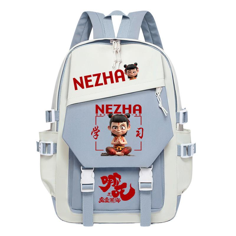 Nezha's Devil's Child Haohai School Bag Primary School Students Large Capacity Backpack Children's School Backpack Trend Fashion