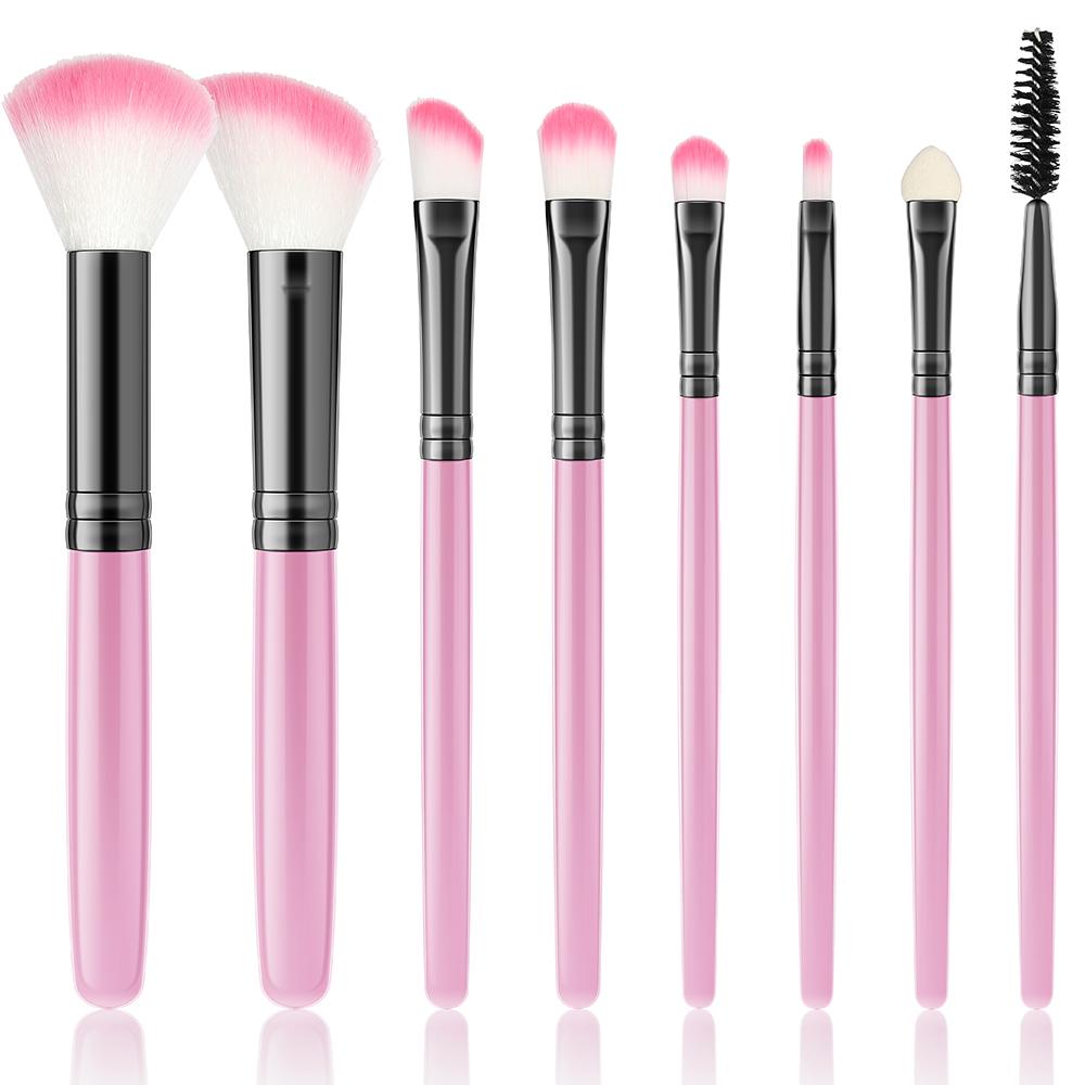 8-32pcs Pink Makeup Brush Set Soft Fluffy Premium Professional Cosmetic Foundation Powder Eyeshadow Blending Beauty Tool