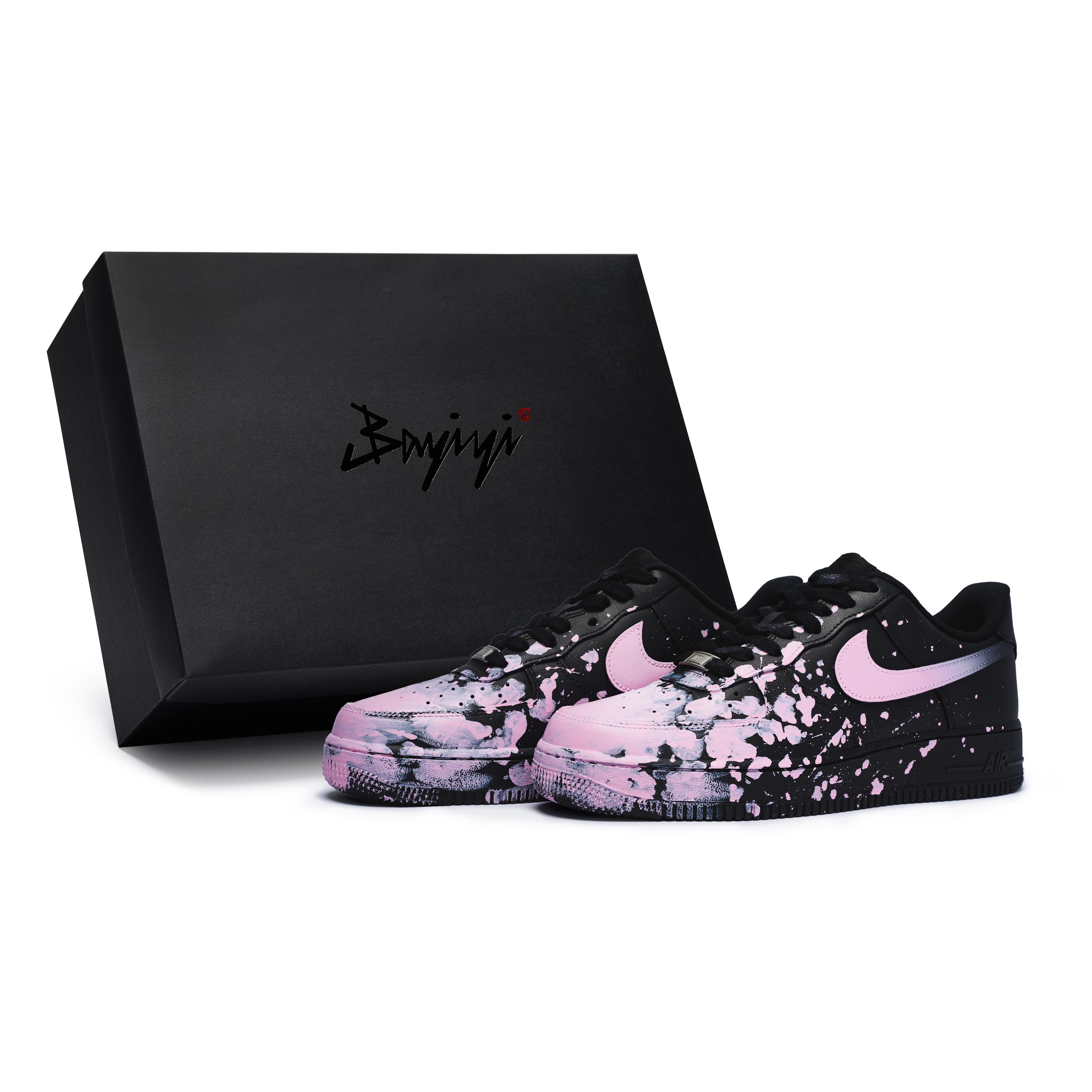 

Nike Air Force 1 07 Slip Resistant Abrasion Resistant Low top Skateboard Shoes Unisex Black Pink CW2288-001(Team80-S-BOX) 42