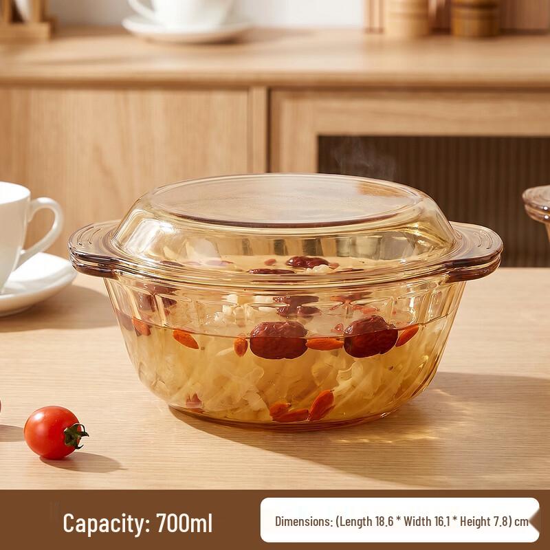 Cilock Microwave-Safe Glass Bowl with Lid