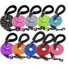 Nylon Dog Leash Chain Reflective Design Dog Collar Durable and Sturdy Puppy Harness Soft Pets Supplies Dogs Accessories