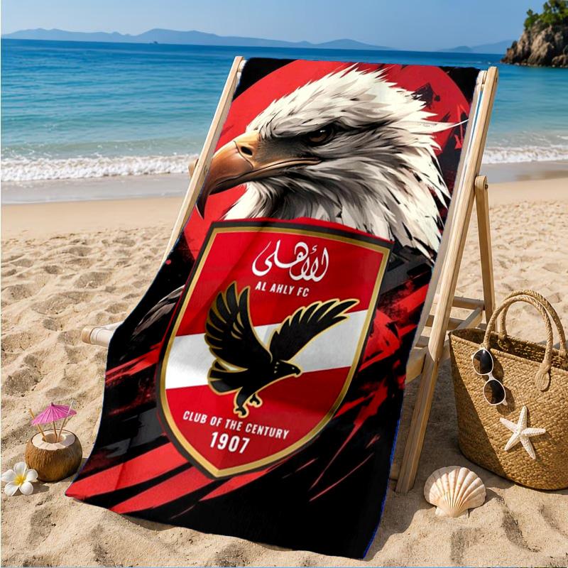 Al-ahly Fc Beach Towel, Quick-drying, Easy To Care For, Suitable for Both Fitness and Beach Vacations,Sports Essential