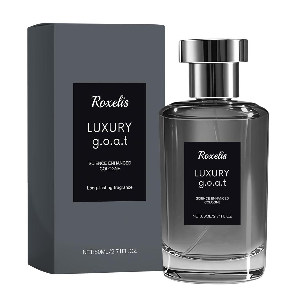 Roxelis Elegant Fragrance of Flowers and Trees Men's Perfume, Warm, Woody and Calm Fragrance, Mature Commuter Dating, Neutral Light Fragrance 80ml