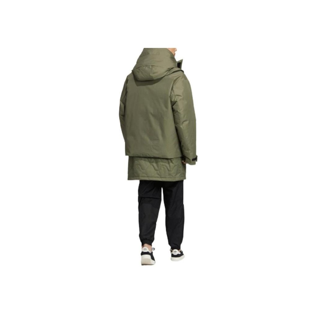 Adidas Originals Detachable Lining Multi-Pocket Sport Down Jacket Men Outerwear Green GT7285